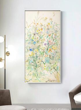 《浅茶》艺术家付毅兵现代简约奶油风玄关装饰画别墅餐厅艺术挂画