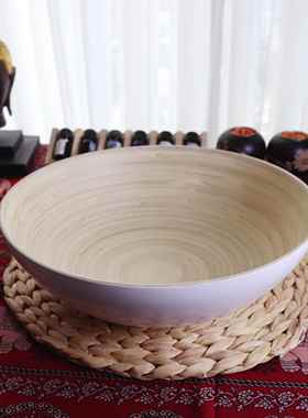 净化手礼品盆美容沙龙瑜伽健康中心东南亚泰式水疗洗手盆木制观景