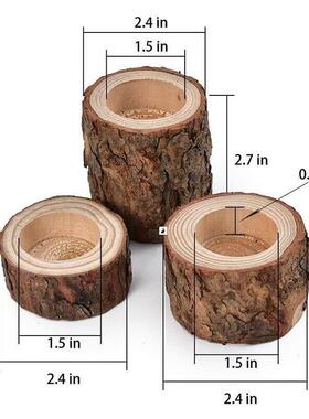 Tea Light Wooden Candle Holder Rustic Wedding Party Birthday
