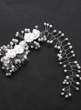 Rhinestone Pearl Hair Accessories Hairband Hairpins Crystal