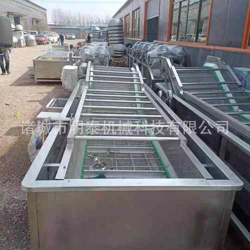 大枣果蔬气泡清洗机预制菜加工设备黄金钩洗菜机酱菜脱盐设备 - 图0