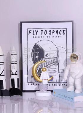 现代装简约样画板间摆件儿童房书桌房间孩女男孩房饰摆设装饰品