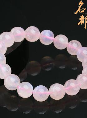 2026名都水晶 天然粉月光石手链 时尚饰品粉色太阳石手串