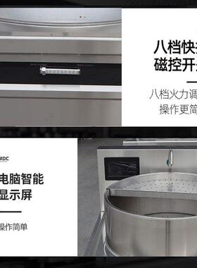 商用牛羊肉汤锅食堂大功率熬汤炉复合底煲汤炉加高电磁大锅灶
