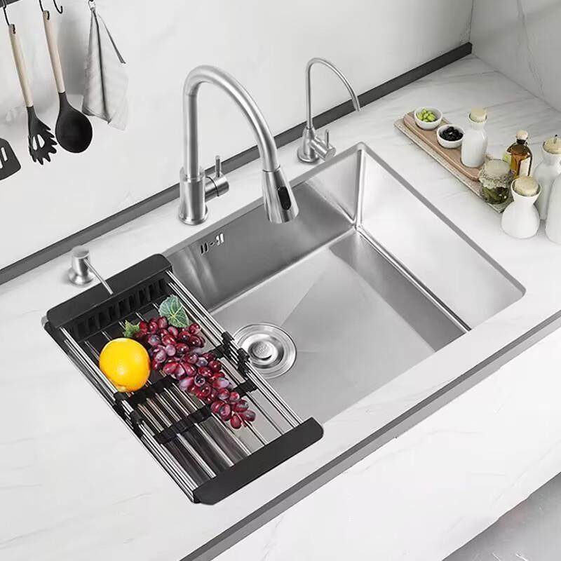 厨房家用厚水槽304不锈钢大单水槽台面手工高级洗菜盆台中盆台下,淘宝优惠券,粉丝福利购,淘宝优惠卷