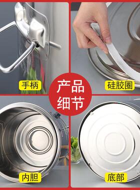 不锈钢商用电热桶发泡保温双层开水桶大容量烧水桶煮面桶煲汤桶