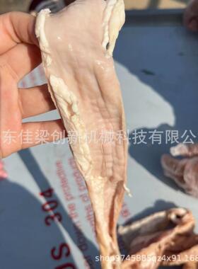 鸡鸭鹅肠自动剖肠机猪大肠红肠牛肠蛏子豁开机破开机，肠类开口
