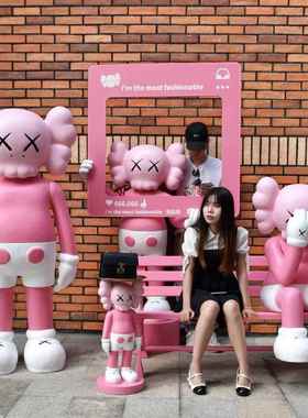 芝麻街雕塑大型摆件商场网红拍照打卡奶茶店铺门口美陈装饰品