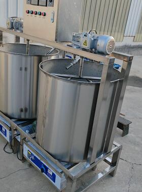 双桶熬糖锅不锈钢调速加热食品生产搅拌设备