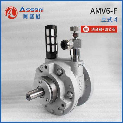 AMV6叶片式气动马达减速机立式卧式圆法兰式高扭力大功率空气防爆 - 图3