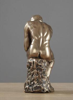 软装家居饰品思想者TKD881考者摆设古典思家居墅人铜物摆件铸工别