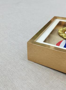 N#双层铝合金画框立体中空cm金属相框定制大尺寸框架挂墙