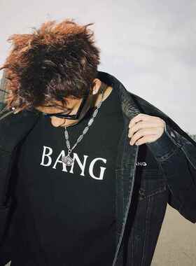 邦BANG272手势项链复古做旧镂空钥匙设计链子配饰街头吊坠小众ins