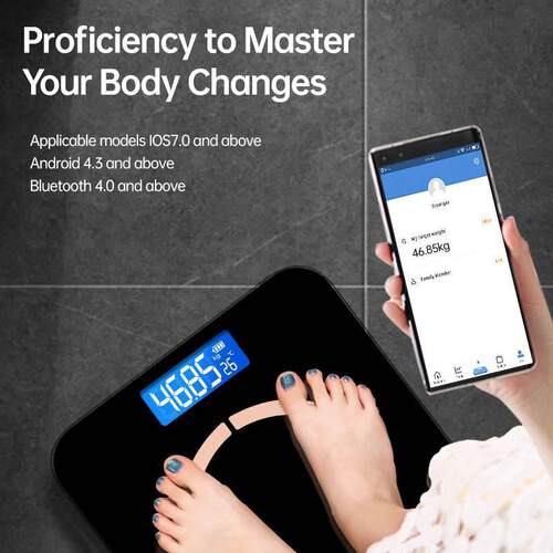 Smart Body Fat Scale Bathroom Scales Electronic Bluetooth We - 图1