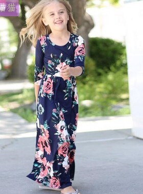 dressgirllongskirtprinting