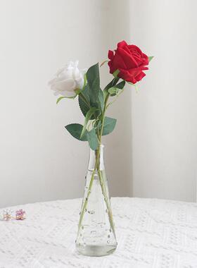 ins小清新绢花假花仿真花 客厅水培玻璃花瓶餐厅餐桌摆放花艺套装