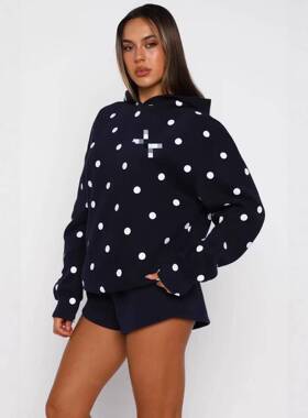 Women's Sweet Butterfly Knot Hoodie Sweatshirtable Loose Fit