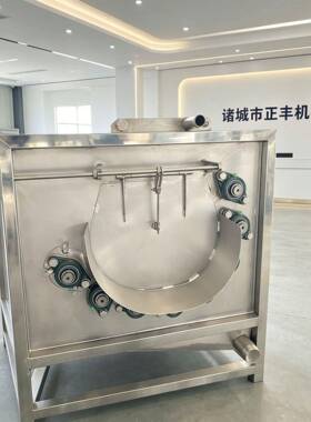 毛辊毛刷清洗机猪耳朵/羊头清洗去渣抛光机食品厂肉类加工设备