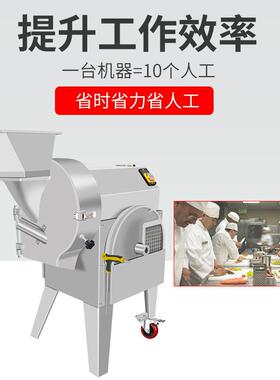 多功能切菜商机用电动土豆自葱萝卜切丝片丁全动食堂MAGA-102机洋