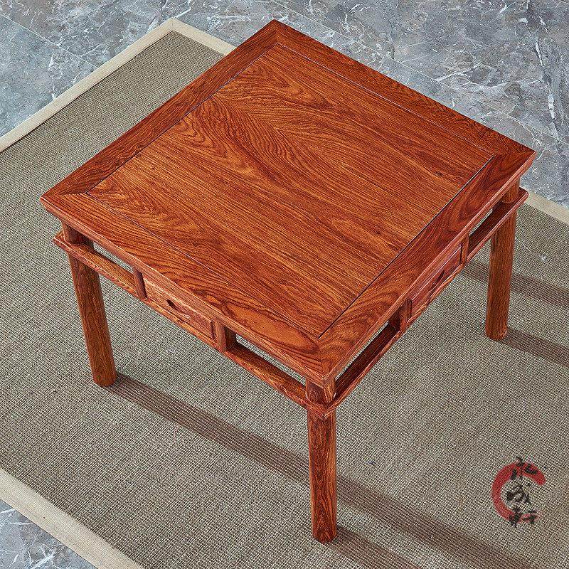 红木家具刺猬紫檀小方桌花梨木实木小餐台棋牌桌休闲桌四方桌组合,淘宝优惠券,粉丝福利购,淘宝优惠卷