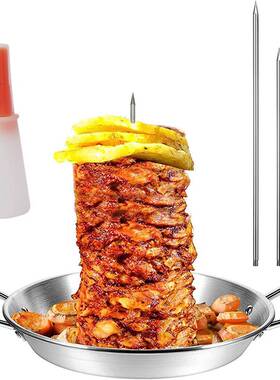 不锈钢立式螺钉烧烤锅件3根可拆卸配子垫手13套子刷油瓶刷钩子