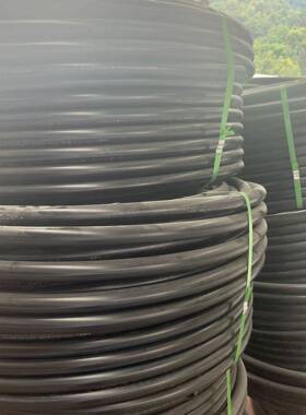 hdpe给水管市政工程农业园林灌溉S12.5管黑色pe管全新料定制加工