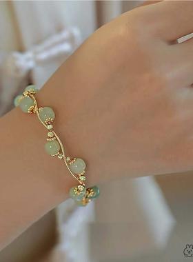 少儿新中式竹节铃兰花手串小众高级感女生精美手链古风手饰