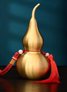 铜葫芦挂件门对门车内客厅卧室装饰品家居开盖拉丝送礼品实心朱砂