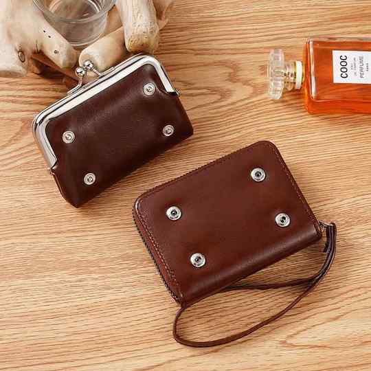 新款零钱卡包跨境货源女士搭扣零钱包寸拉链夹子包手拿包复古包