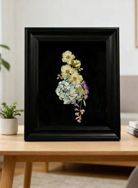 干花花瓶diy手工螺钿diy材料包花瓶暖场沙龙团建相框装饰画礼物