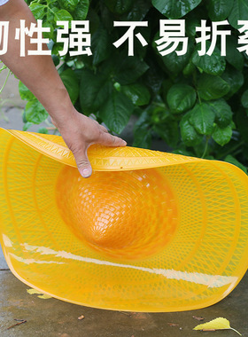 农村遮阳帽子塑料斗笠防雨帽子
