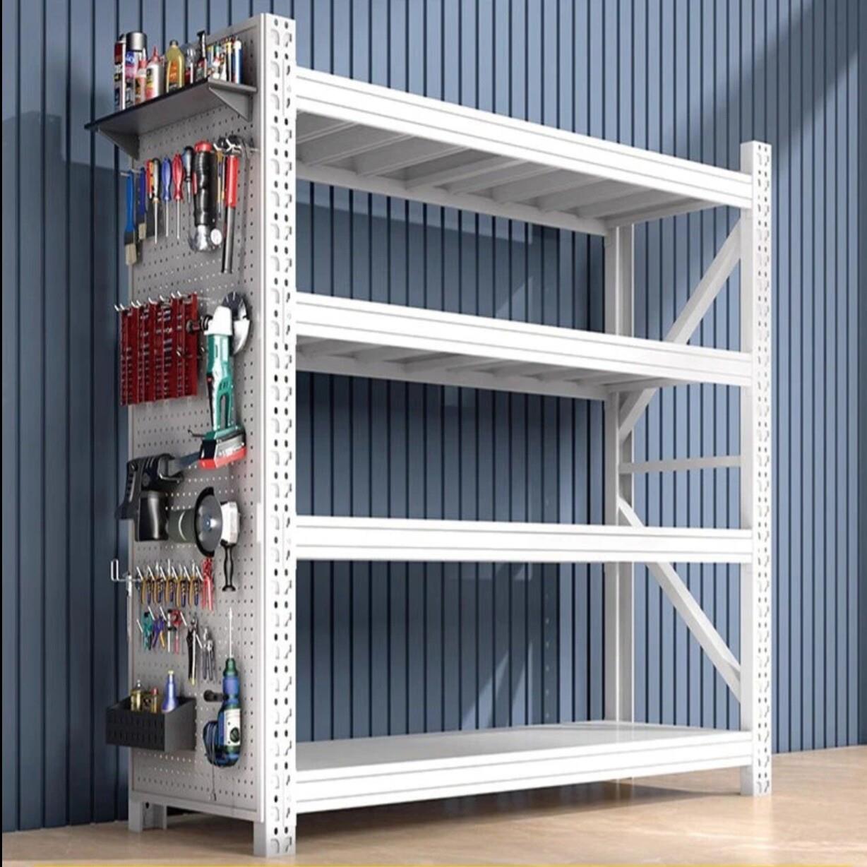Perforated plate round hole standard medium-sized 60-wide storage shelf tool storage thickened version with frame comes with hook tie
