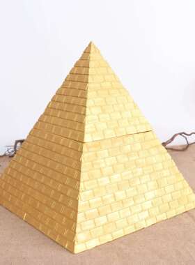 仿古开盖金字塔工艺品家居办公室摆件铜金字塔能量塔