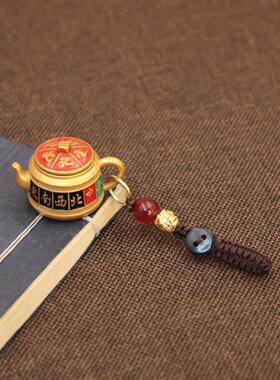 十二生肖转运麻将把把壶新款转转盘玩汽车钥匙扣创意装饰手把件