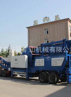 建筑垃圾碎石机破碎站 移动破石机械 煤矸石石灰石破碎制砂生产线