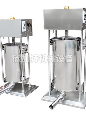 立式灌香肠制作机 小型灌腊肠机灌火腿肠机 不锈钢电动灌肠机商用