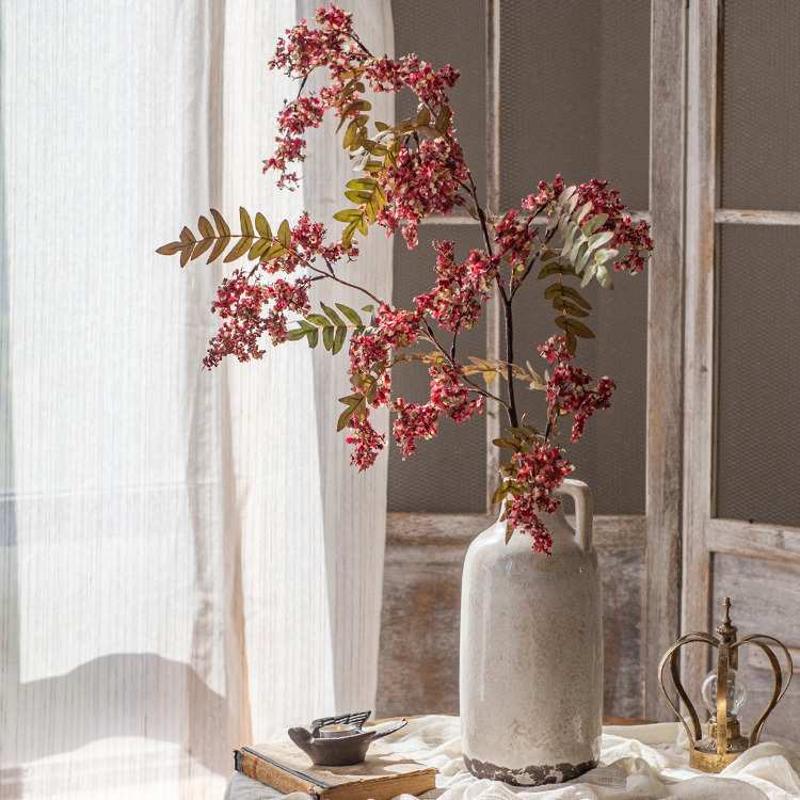 仿真槐花蕊高端婚礼布景商业造景假花紫粉槐花北欧墙壁软装饰庆典 - 图2