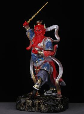 王灵官神像树脂王天君火神菩萨都天大灵官像家用供奉工艺品摆件