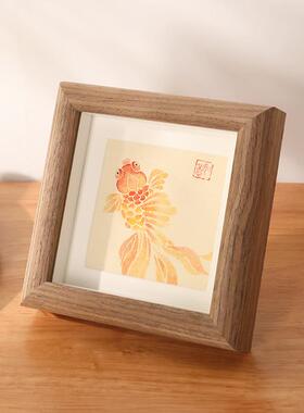 正方形油画相框cmDIY亲子装饰画