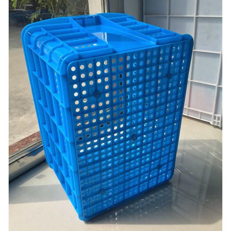 加厚塑料筐框周转箱长方形筐子大号收纳胶框工业胶箱快递匡大框子 - 图0