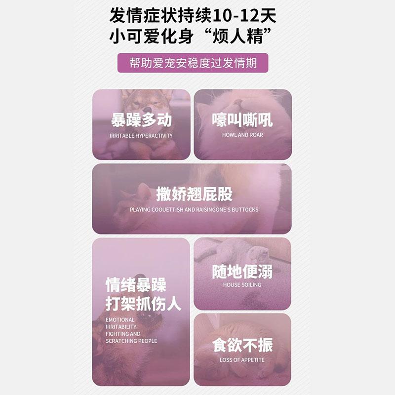 派维毓静猫咪发情抑制药母猫专用抑情片公猫非药绝育抑制猫发情