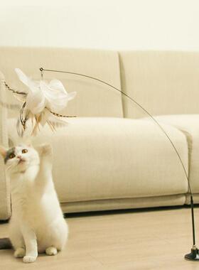 Simulation Bird interactive Cat Toy Funny Feather Bird with