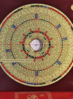 2022元济福堂8寸金色三合一综合风水罗盘深圳发货