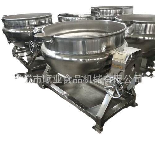 电加热夹层锅调味料加工设备辣椒油熬制锅600L大型夹层锅 - 图2
