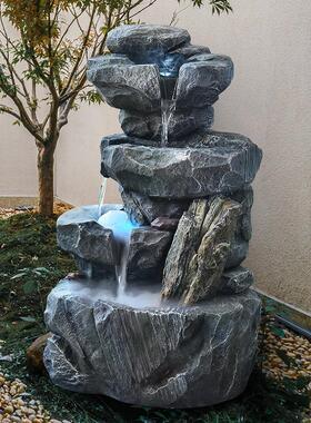 太阳能水泵自动循环不用电假山庭院鱼缸摆件水晶球流水器不插电