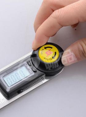 波斯数显角度尺200-500mm不锈钢电子量角器木工角尺量角仪角度尺