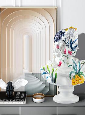 轻奢人物雕塑维纳斯大卫办公室玄关装饰品艺术品大型创意落地