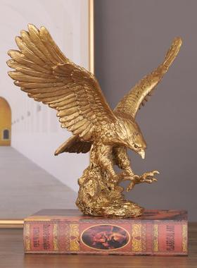 大鹏展翅老鹰摆件 创意桌面装饰品 客厅办公室书房装饰品