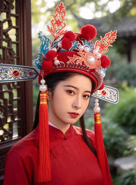 戏剧古装京剧戏曲服装纱帽黄梅戏状元帽驸马套四郎探母杨四郎官帽