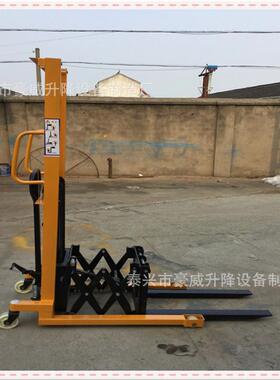 供应前移式手动堆高车人力推托盘升高车模具装卸堆放车搬运车